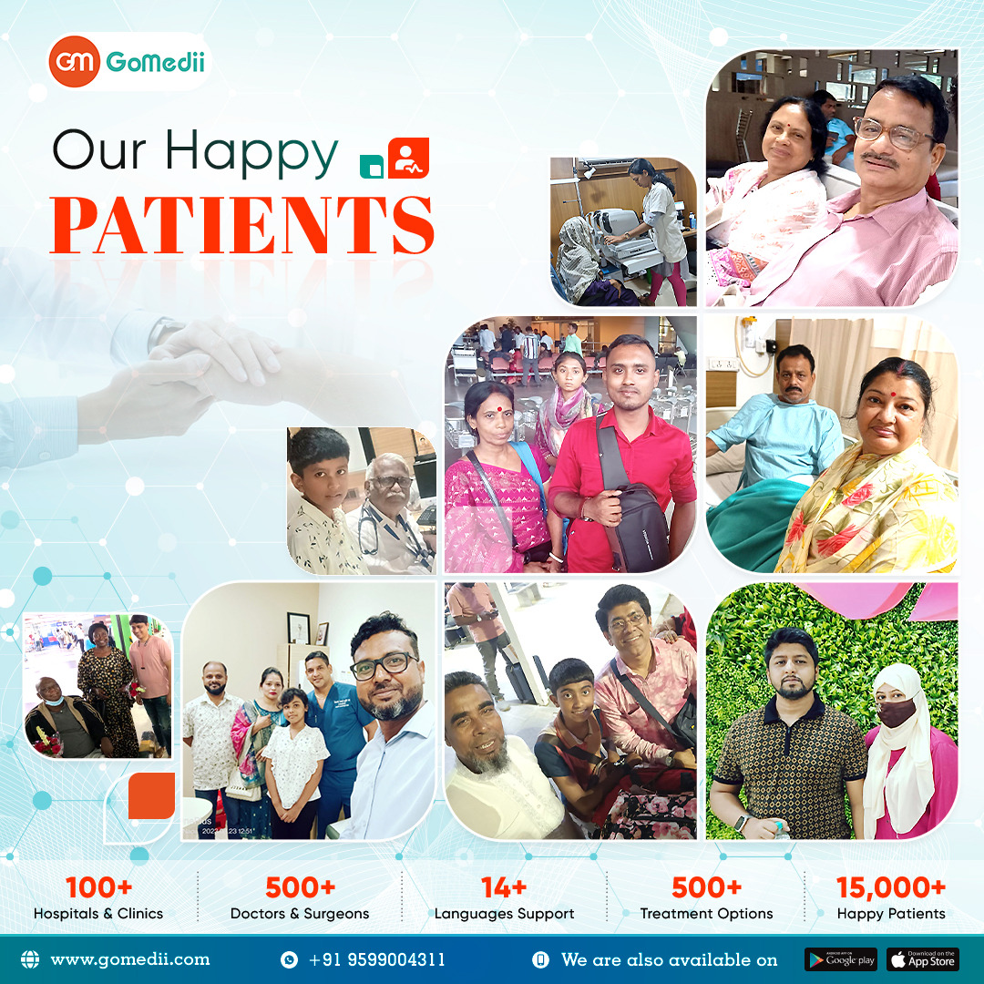 📷Faces of Happiness! ☺️ Meet our incredible patients whose smiles say it all. Their journeys are a testament to the quality care and support we provide. ❤️ #HappyPatients #MedicalTourism #RealStories #HealthcareSuccess #GoMedii #medicaltourismindia
