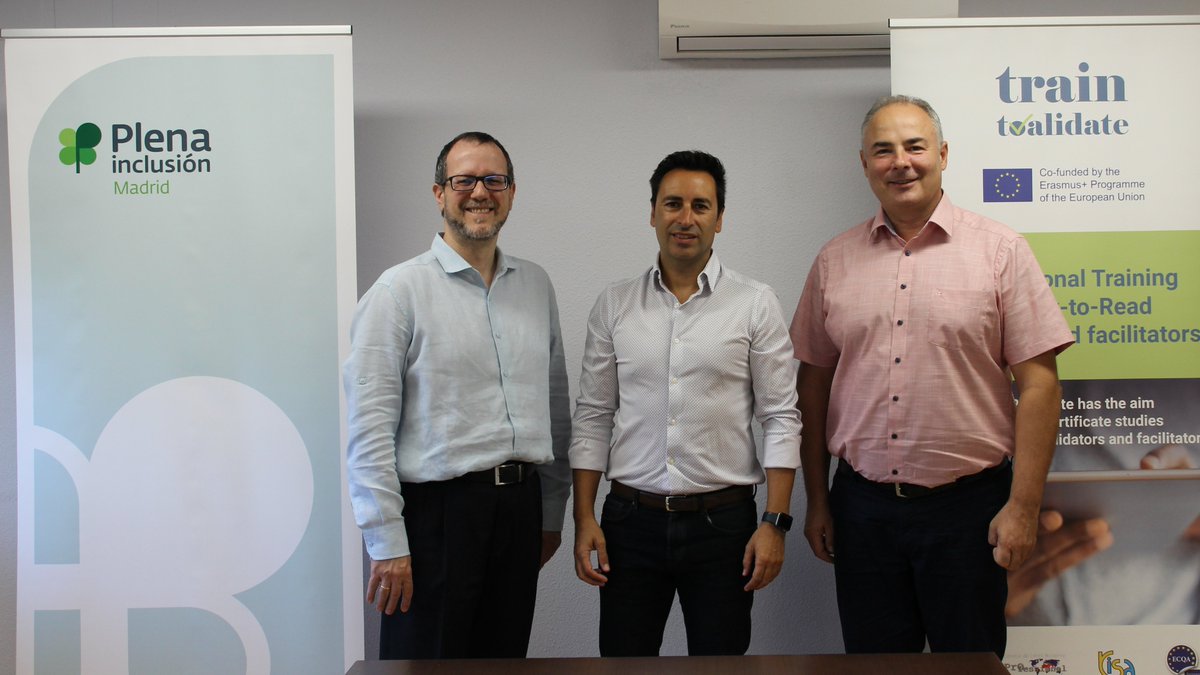 PlenaMadrid's tweet image. 📸 Reunión con Daniel Dejica, decano de la Facultad de Ciencias de la Comunicación de la @UPTimisoara y socio del proyecto europeo @ToValidate.

👉 Reforzamos nuestra red para impulsar la accesibilidad cognitiva y la #LecturaFácil en toda Europa.