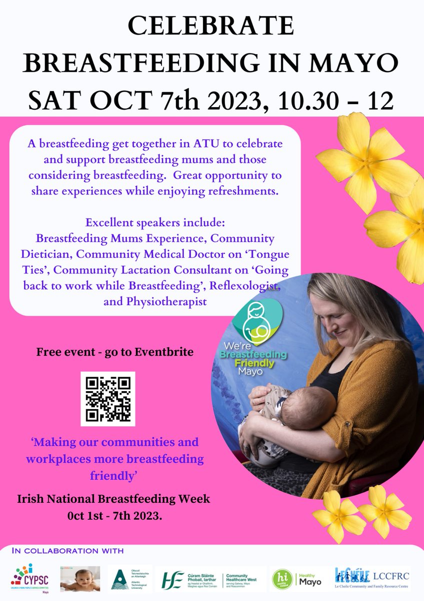 Improving Ireland’s breastfeeding rates will help to improve long term population health. Breastfeeding supports your child’s health now and over the long term
#nationalbreastfeedingweek
#breastfeedingUnity