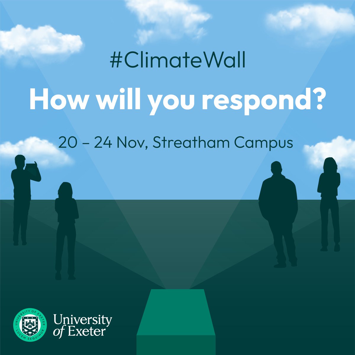 UniofExeterNews's tweet photo. The climate wall is coming to our campuses this November - keep an eye out for more details about how you can take part #climatewall #sustainability #haveyoursay https://t.co/myz24P346D