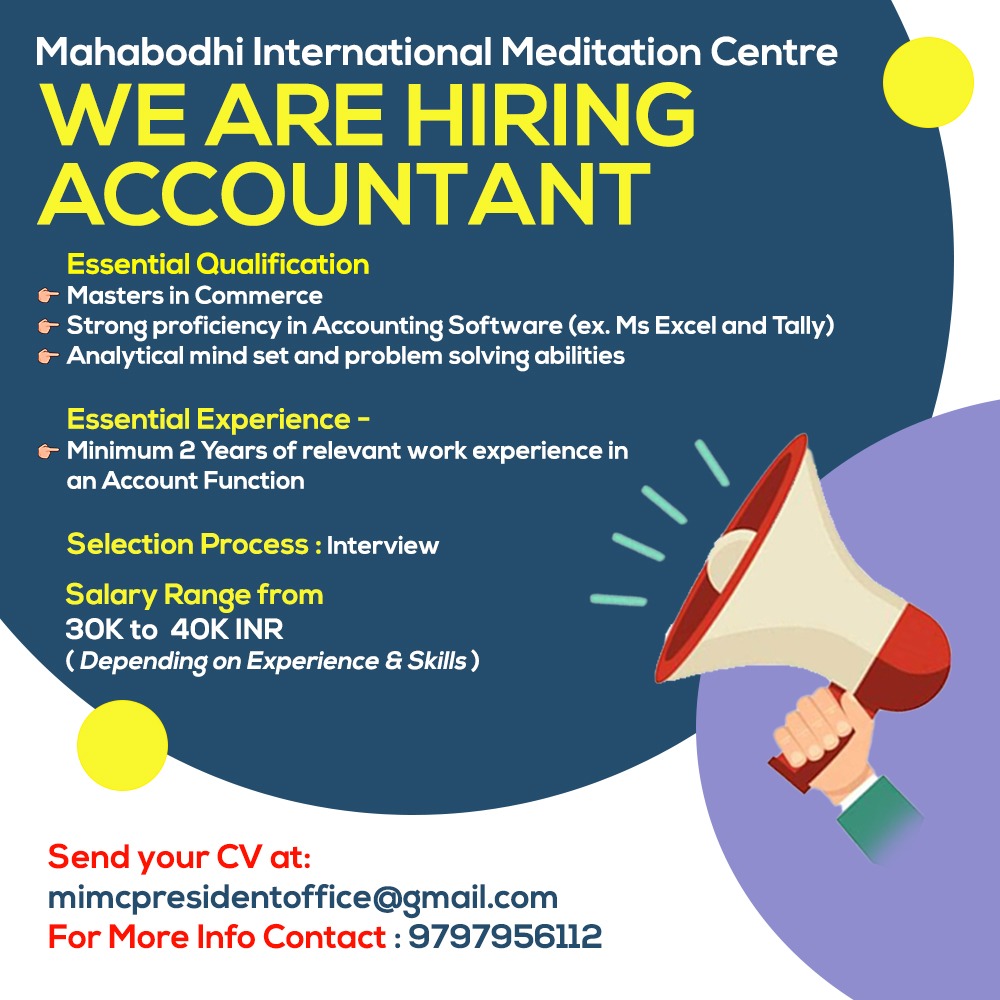 sanghasenamimc's tweet image. We are Hiring Accountant.....

#UTLadakh Department of Information &amp;amp; Public Relations, Leh, Ladakh 

#ladakhinmedia #jk24x7newsladakh 
#reachladakh #akashvanileh #IndusDispatch #theearthnews