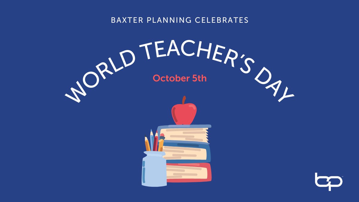 BaxterPlanning's tweet image. &quot;Better than a thousand days of diligent study is one day with a great teacher.&quot;
Thank you to all the wonderful teachers of the world!

#WorldTeachersDay #TeachingRocks #ThankYouTeachers