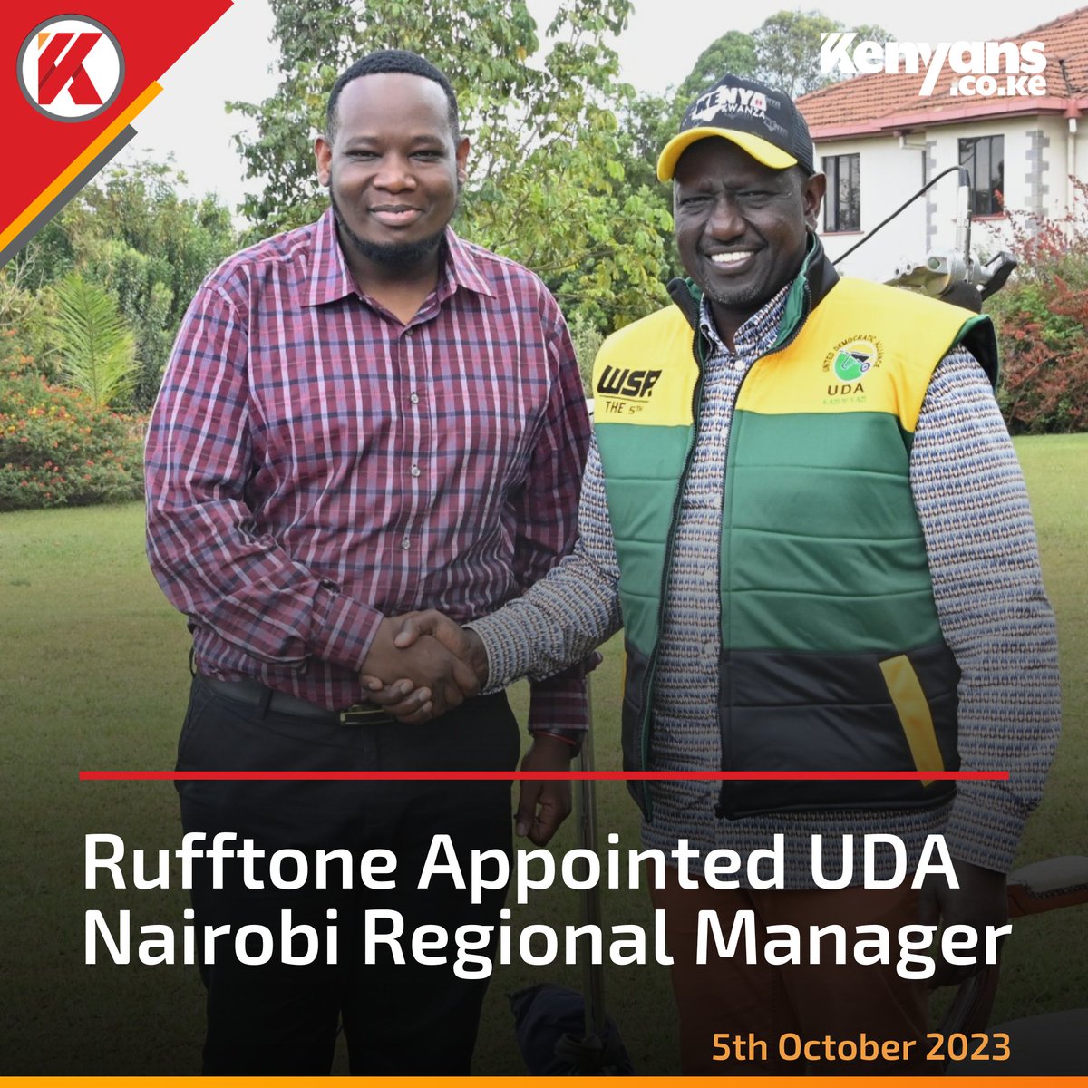 Rufftone appointed UDA Nairobi Regional Manager