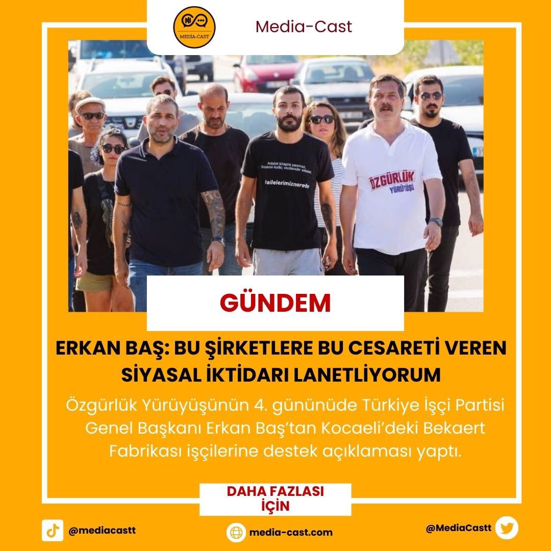 MediaCastt's tweet photo. 🔴ERKAN BAŞ: BU ŞIRKETLERE BU CESARETI VEREN SIYASAL İKTIDARI LANETLIYORUM
‼️Haberin tamamı için linke tıklayabilirsiniz; https://t.co/oUMvIZWLyO
@erkbas @tipgenelmerkez @TipKocaeli @barisatay @CanAtalay1 

#işçi #türkiyeişçipartisi #Kocaeli #erkanbaş https://t.co/iB8i9jDviv