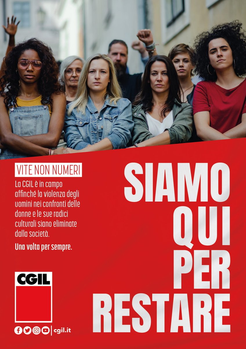 🟥 Contro la violenza sulle #donne e contro ogni forma di discriminazione. Per non rinunciare al lavoro, per il diritto alla piena occupazione equamente retribuita, il #7ottobre in piazza a Roma #LaViaMaestra 

➡️ tinyurl.com/2cdpkm84

#InsiemePerLaCostituzione