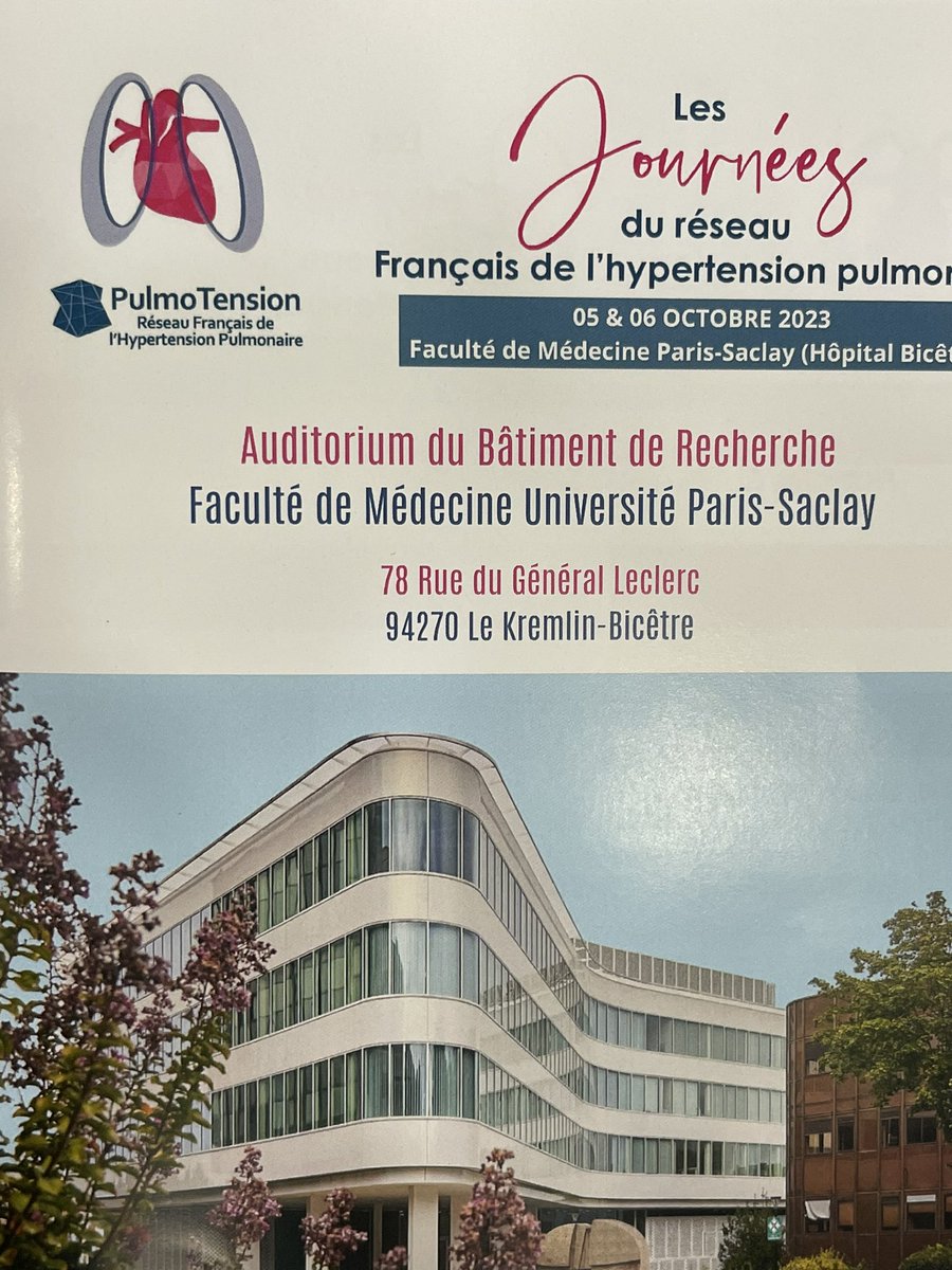 Montanidavid's tweet image. Lancement des Journées du réseau français de l’hypertension pulmonaire @pulmotension @InsermU999 @RespiFIL @SPLF_SocPneumo
