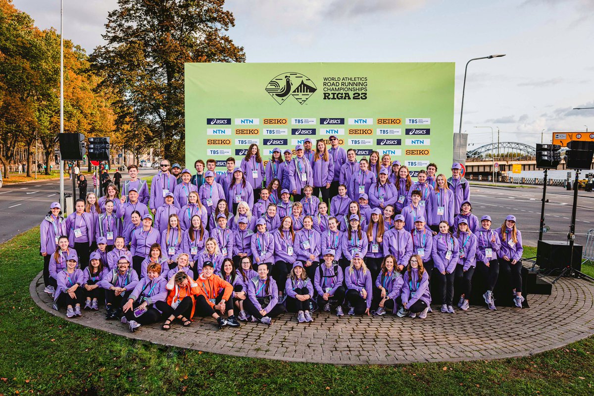 Thanks to each of you who took part in making the World Champs happen. Without you VOLUNTEERS, it wouldn't be possible. 💜 ￼ #wariga23 #runriga23