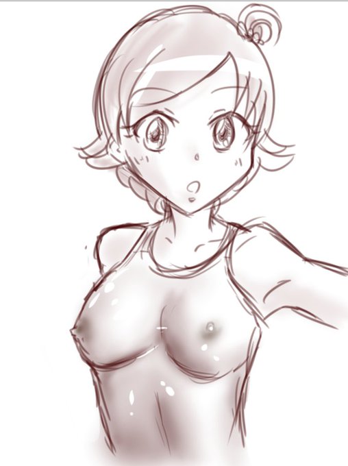 昔描いたおhanaちゃんの落書きだけどおっぱい成長したなぁ・・・ 