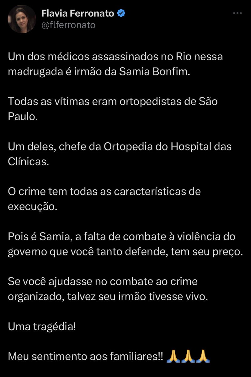 Mas se a polícia combater miliciano vocês ficam sem ter em quem votar.