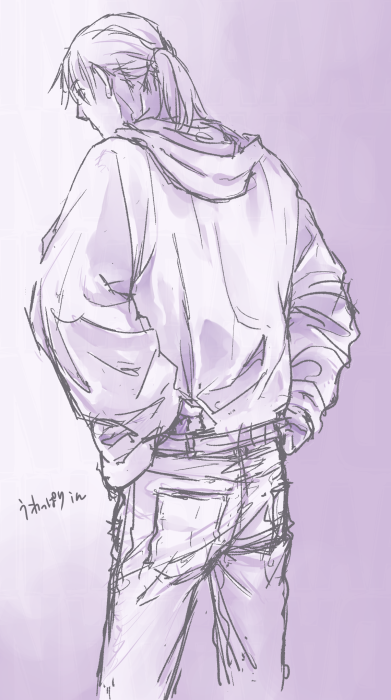 「でかい人を描くのは難しいなあと思いながら描きました(またぼーさんを利用して…」|いなだ詩穂のイラスト