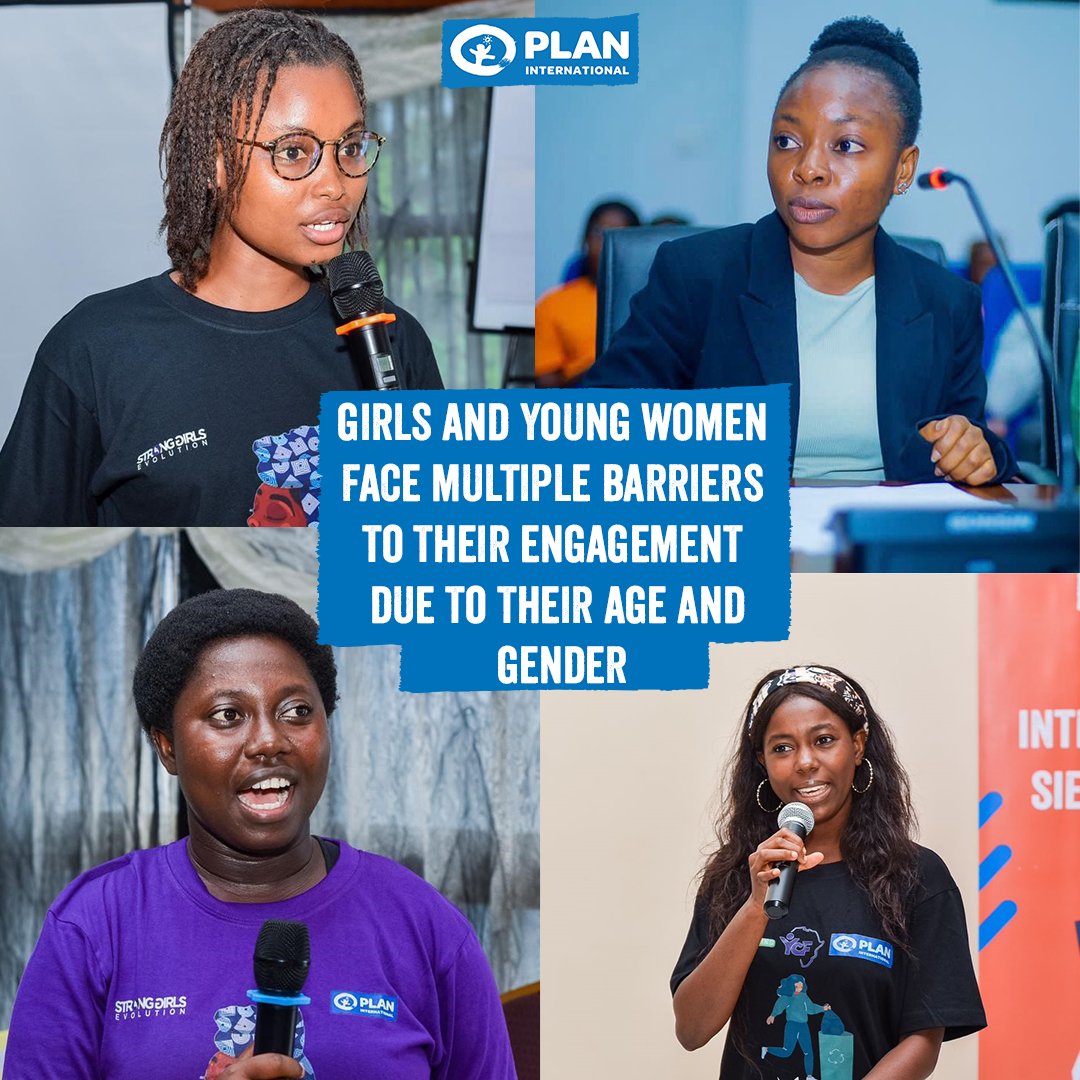 🚺💪 Empowering Girls and Young Women .
🌍 Girls and young women are change-makers, but they often face barriers;
1️⃣ Limited Resources 
2️⃣ Shrinking Civic Space 
3️⃣ Confidence Struggles
4️⃣  Funding Challenges
Let's break these barriers together
 #IDG2023 #equalpowernow