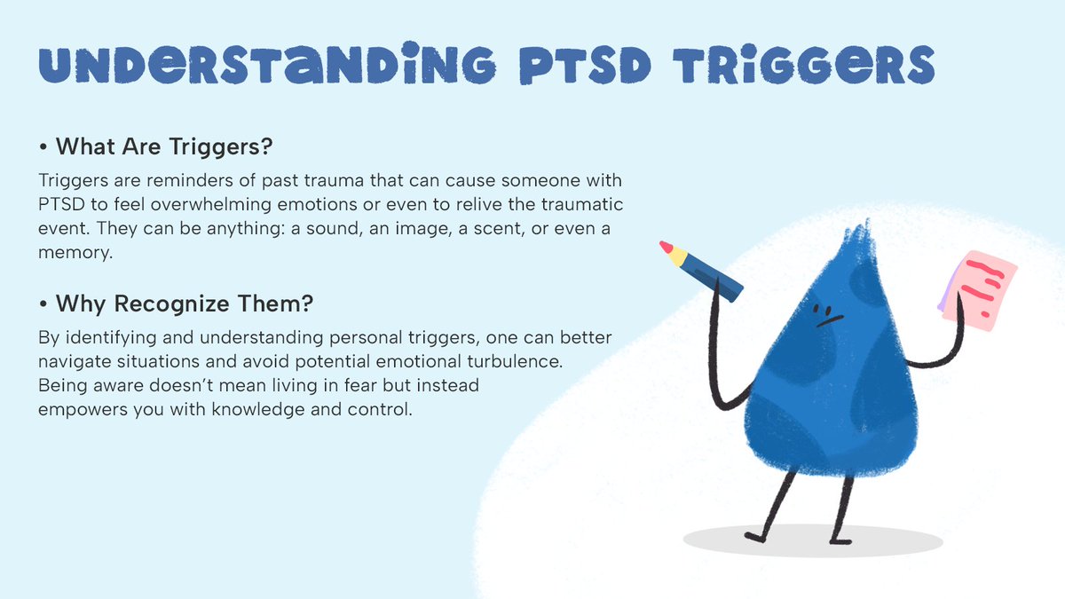 #Triggers can be unexpected, so finding ways to cope with them is crucial. Some techniques can ease your mind after exposure to a trigger. We recommend trying the 5-4-3-2-1 method, deep breathing exercises, and positive affirmations whenever you are in a distressing situation. 🧘