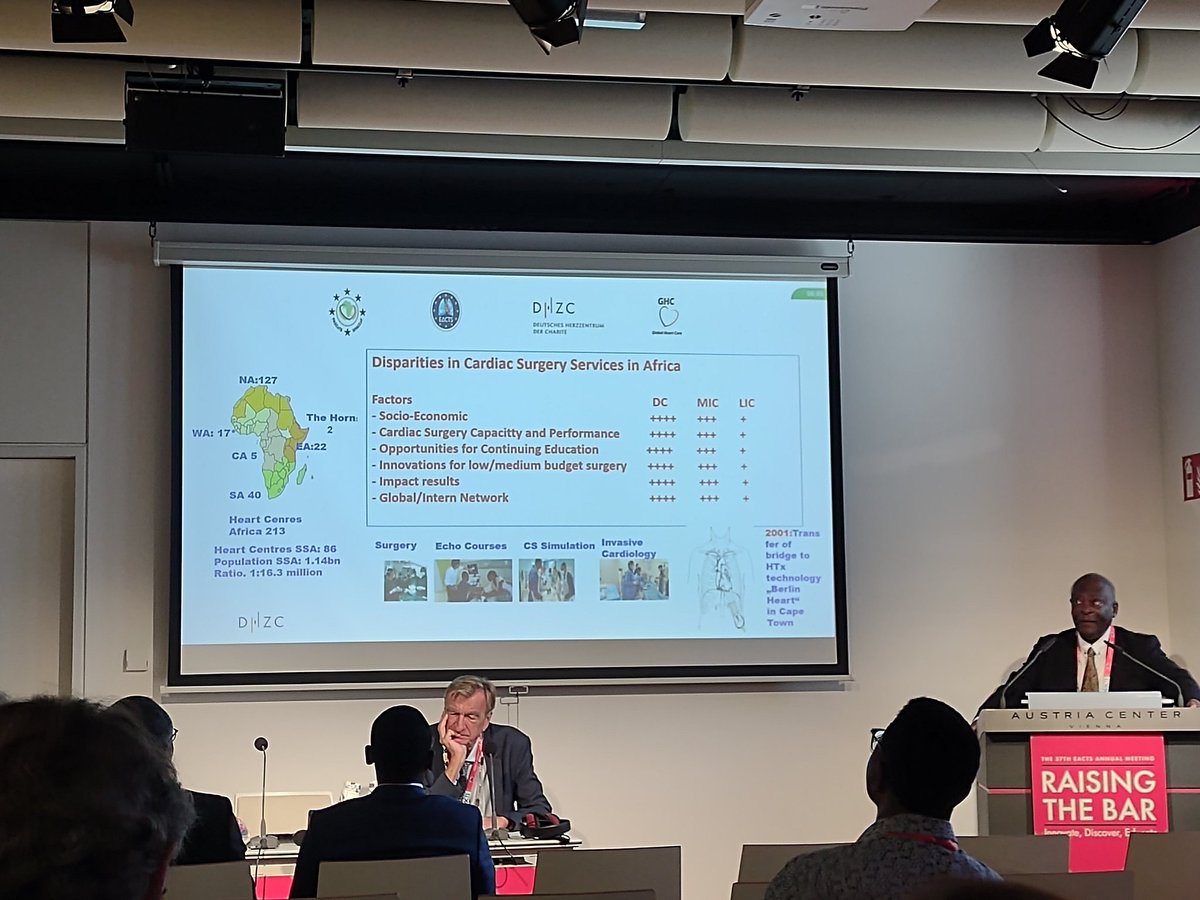 Disparities in Cardiac Surgery Services in Africa by Prof Yankah #EACTS2023 <a href="/GlobalCardiac/">Global Cardiac Surgery Initiative</a>