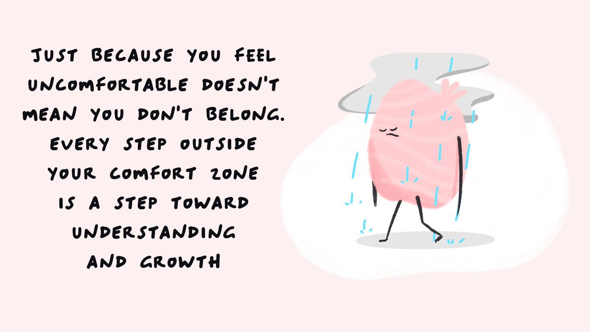 Social #anxiety can make us feel isolated and out of place. But whenever you feel #anxious, remember that growth often begins at the end of the comfort zone. You're strong and never alone in this journey. Here at Sensa, you have a community to support and uplift you. 💛