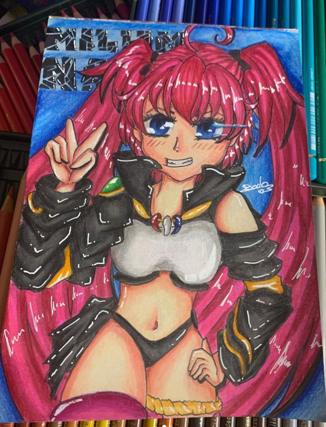 DodoPassion's tweet photo. ENFIN FINI
Au total :
~ 9h de travail fait a l'aquarelle, polycromos, posca blanc c'est milim nava ❤️
-
#millimnava #moiquandjemereincarneenslime #drawing #fanart #Dessintraditionnel #drawingoftheday #dessin #dessinateur #millimnava💍 #fanart #drawdrawdraw #drawart https://t.co/VAQAw2Lb0S