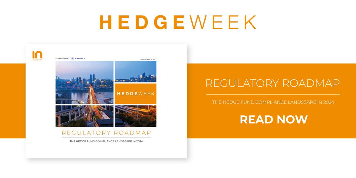 October is here! 🍂 So is Hedgeweek’s ‘Regulatory Roadmap’, in partnership with @aqmetrics. This report offers a data-led update on regulatory challenges facing CCOs and key methods and solutions being used to stay informed. Download the free report: zurl.co/oURg
