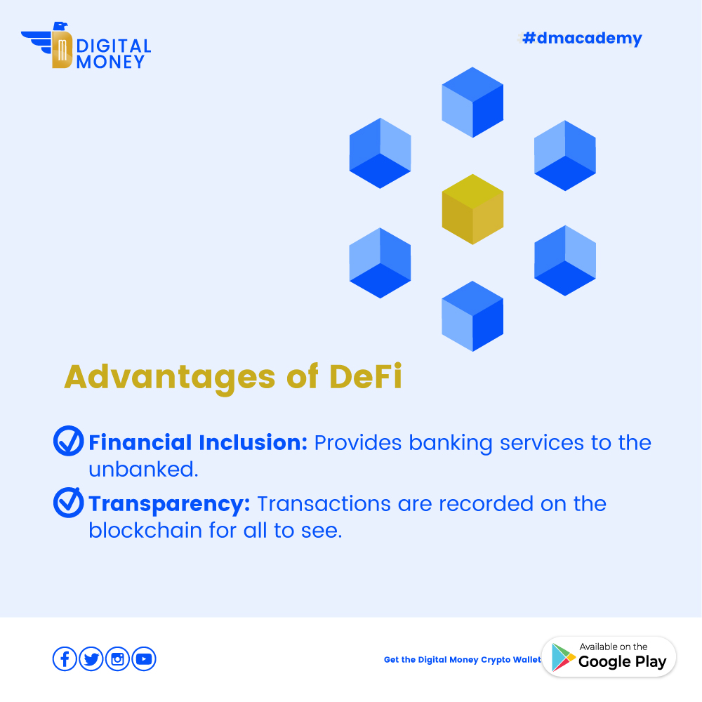 Dmacademy_23's tweet photo. Trustless lending, decentralized exchanges, and more! 🔄 Discover some of the endless possibilities of #DeFi. 💡 #dmacademy https://t.co/5Pc3hHW5Q0