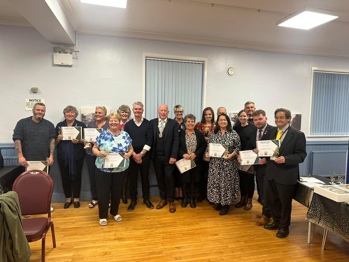 Fantastic evening at Bramley Parish Council community awards. Recognising the brilliant people supporting our community