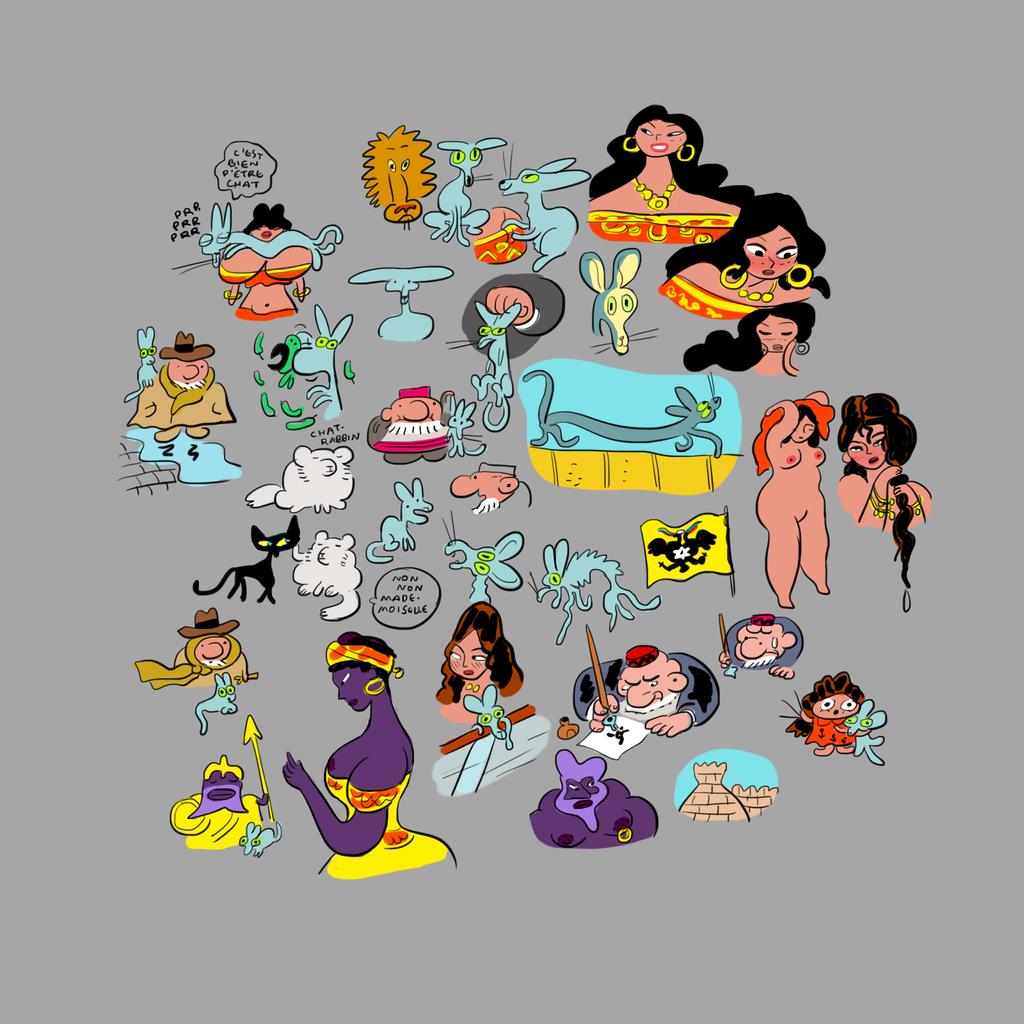 「le chat du rabbin 」|𝔊𝔢𝔬𝔯𝔤𝔦𝔢 𝔐𝔞𝔤𝔢𝔯のイラスト