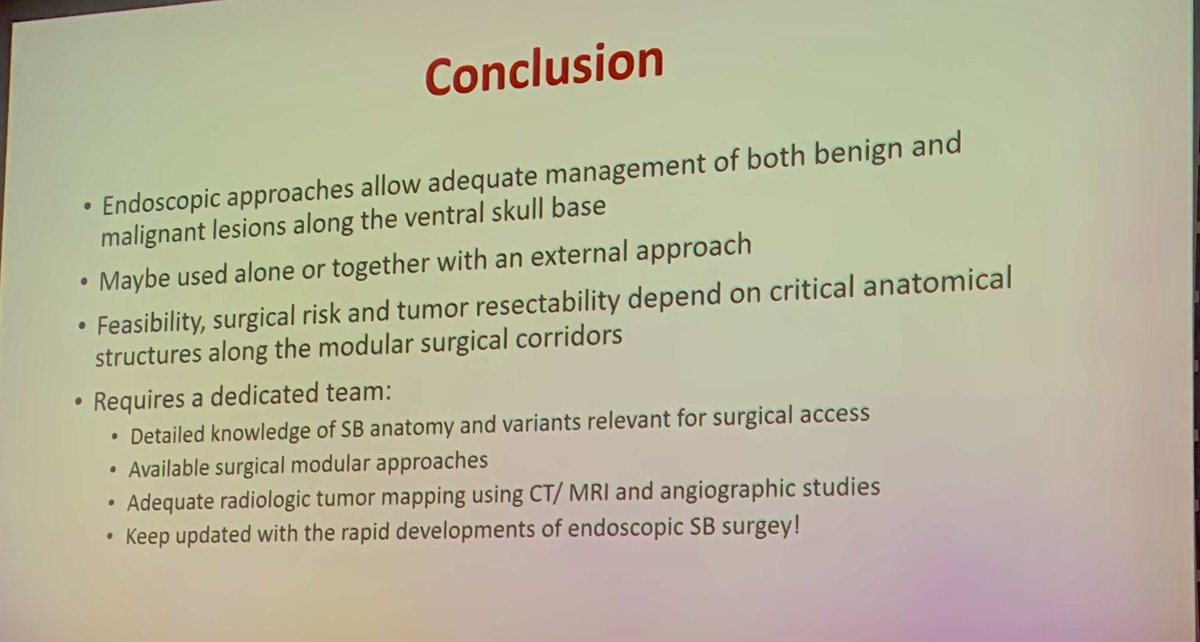 ‘Preoperative imaging assessment for skull base surgery’ by A. Borges, Lisbon/PT #ESHNR23 Room 1 Imaging for pre- and post-op endoscopic skull base surgery ESHNR- @ASHNRSociety Joint Session Moderators: B. De Foer @Bert_DeFoer /BE; C. Glastonbury @CMGlastonbury /US