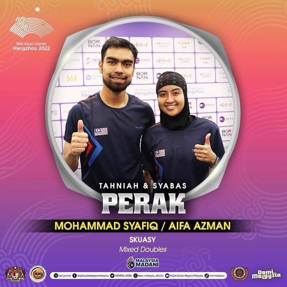 sportsmalaysia's tweet photo. Hari ini, kontinjen negara memungut 2 pingat emas, 2 pingat perak dan 1 pingat gangsa menerusi skuash, karate dan memanah #Syabas #Tahniah #SukanAsia2022 #MalaysiaBoleh! #Hangzhou2022 #AsianGames2022 https://t.co/LUZtiL0wpk
