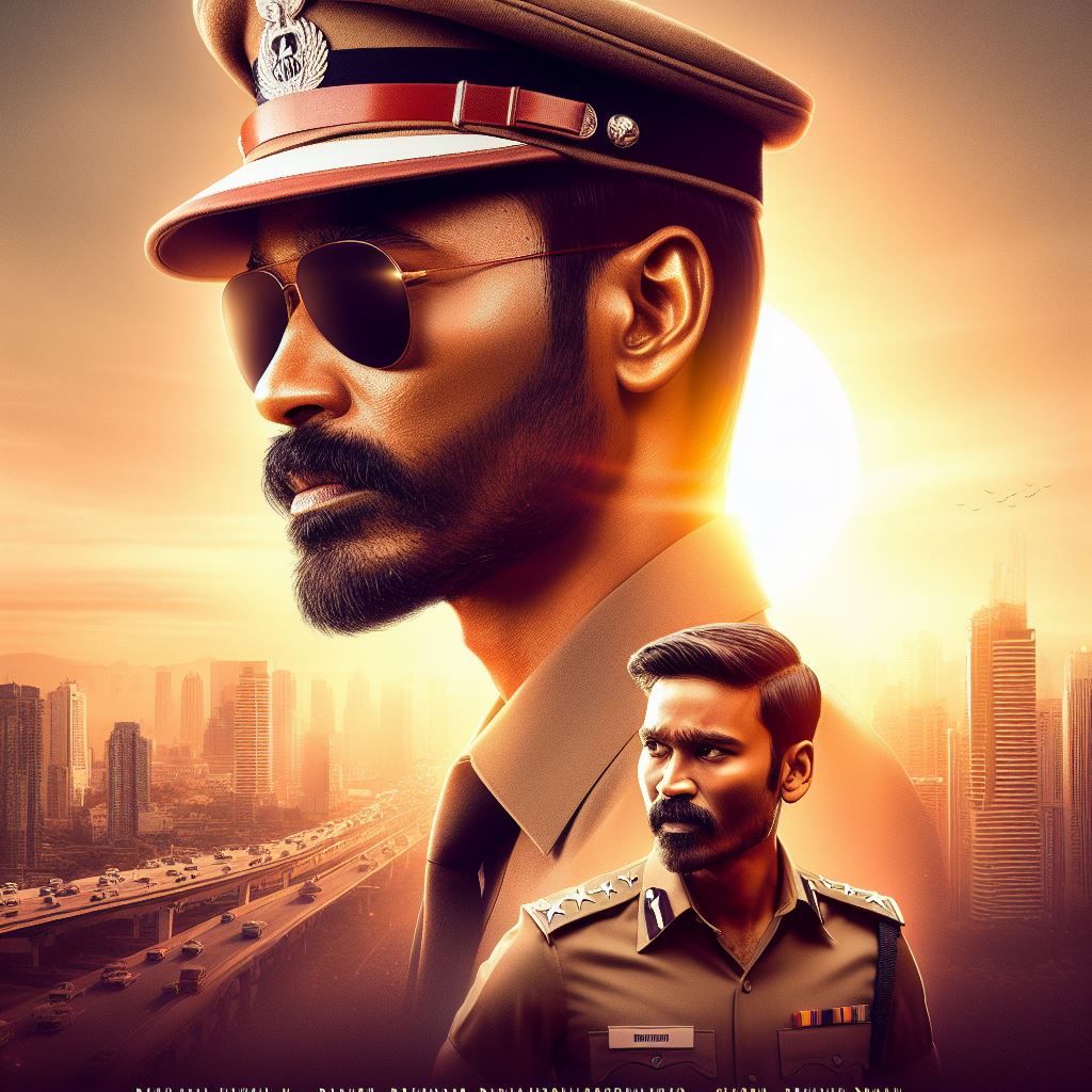 WunderbarParody's tweet photo. D as Police - AI - Generated look 

@dhanushkraja #Dhanush https://t.co/SBCm5Zf5qN