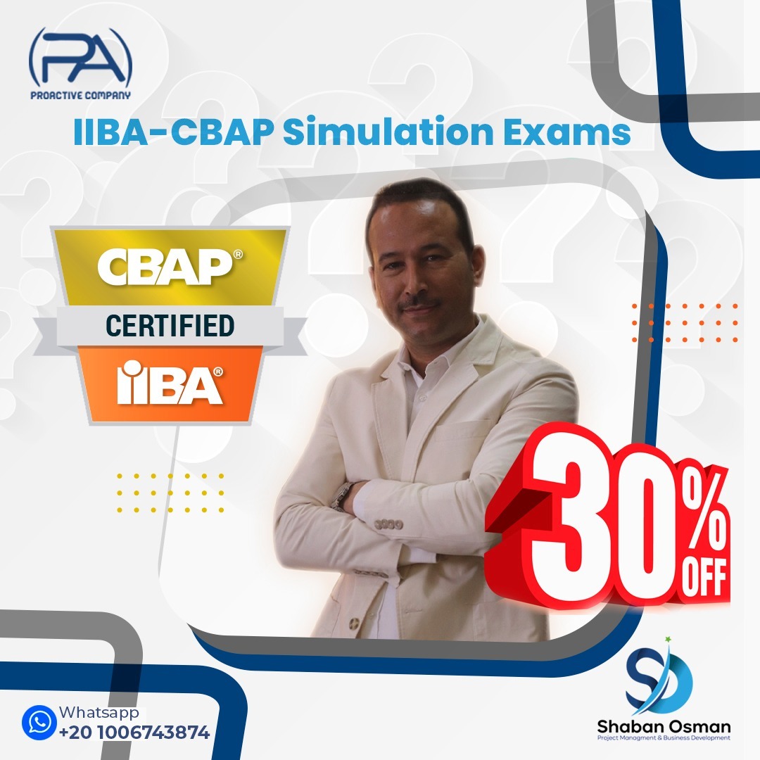shabanosman1980's tweet photo. #IIBA_CBAP Exams Simulations in #Udemy
 ❗Do you want to pass the #CBAP exam?
 ✅Join now and enjoy our simulator exams.
Code :
CBAP Simulation 30% https://t.co/az5ZGy1Dsm https://t.co/LpXutkcuAM