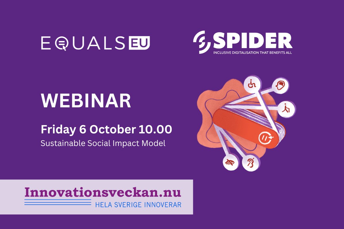 What if there was a tool to see if your innovation has a positive gender-inclusive impact? During #innovationsveckan we will showcase SSIM that has been produced in the @Equals_EU project as a way to measure inclusivity in innovation. #digitalinclusion #diversityasanasset