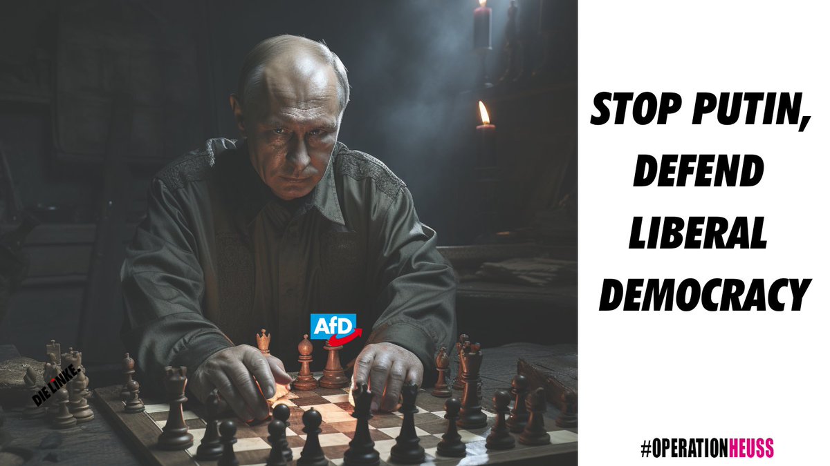 Putin führt nicht nur Krieg gegen die Ukraine, seine Schachfiguren stehen auch in Deutschland zur Wahl. #StopPutin