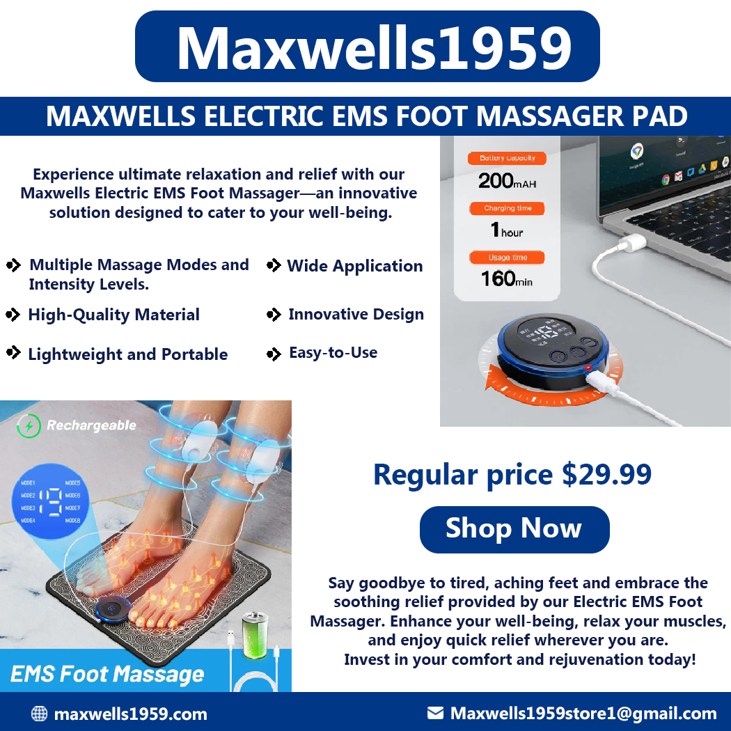 MaxwellF55658's tweet photo. you will not believe what i just discovered! This Maxwell's foot massager is going viral ! It provides your feet deep massage. Removes pains and all foot problems. enjoy a soothing massage anywhere , anytime. 
#maxwellsstore #maryland #footmassager #massager #footmassage #massage https://t.co/teFiZ31jwQ
