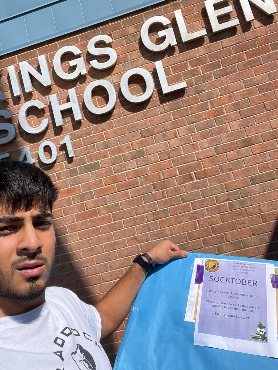 Partnering w/ our future Bruins <a href="/KingsGlenES/">Kings Glen ES</a> <a href="/RavensworthES/">Ravensworth ES</a> <a href="/kingsparklions/">Kings Park Elementary School</a> for Socktober! Drop off new 🧦 now through October 31st! happysocktober.com <a href="/FCPSLBSS/">Lake Braddock SS</a> <a href="/LBathletic/">LB Bruins Athletics</a>