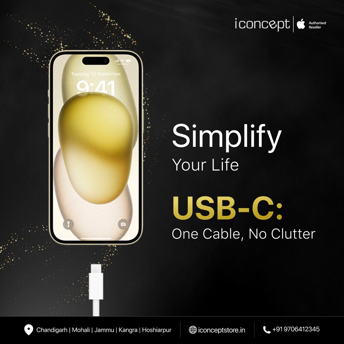 IConcept361's tweet image. Cutting through the chaos: Simplify Your Life with USB-C - One Cable, No Clutter! 🌟🔌

#iconcept #tweet #TechSimplicity #USBCLife