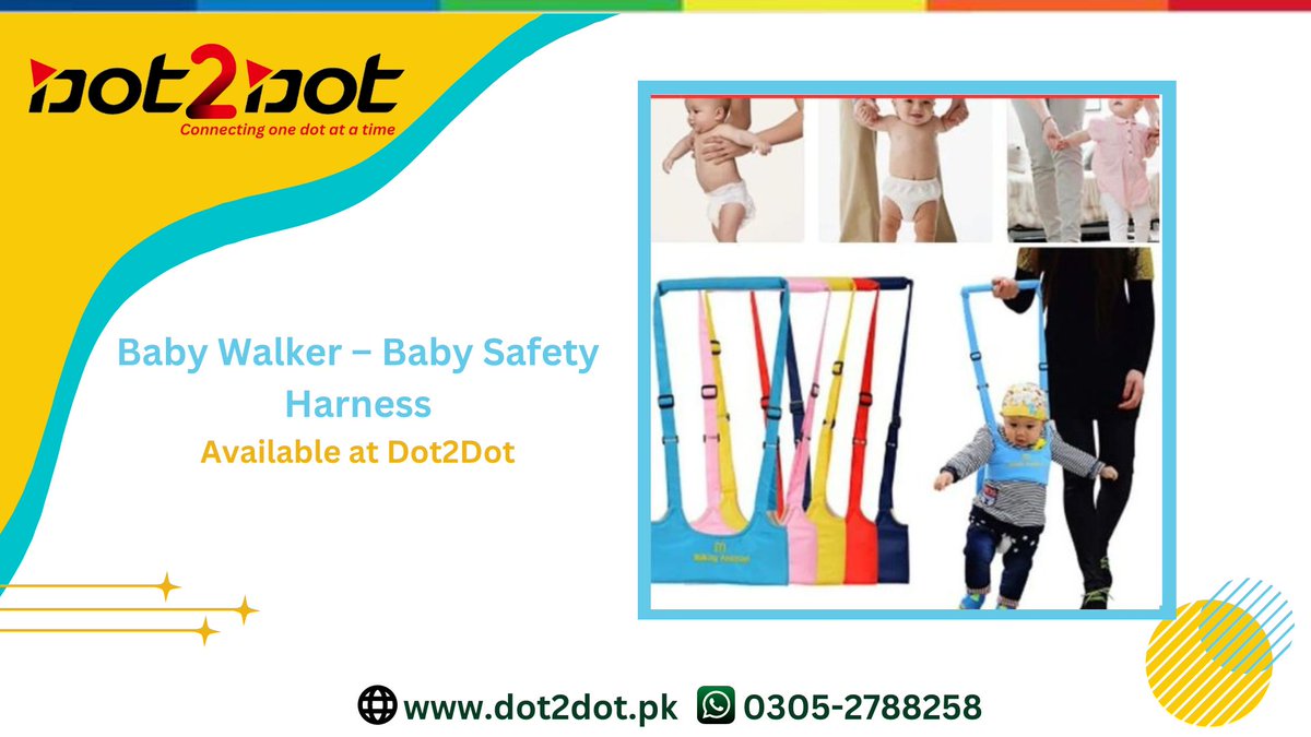 Baby Walker – Baby Safety Harness
.
#kidsaccessories #dot2dot
.
Order now: dot2dot.pk/product/baby-w…
.
Website: dot2dot.pk
.
Follow us on:
Facebook Id: facebook.com/dot2dot.pk23/
Instagram: instagram.com/dot2dot.pak/
Facebook: facebook.com/YI.com.pk/