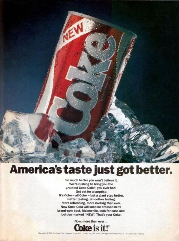 Be honest. Was it really THAT bad? #NewCoke #1985 #Totally80s