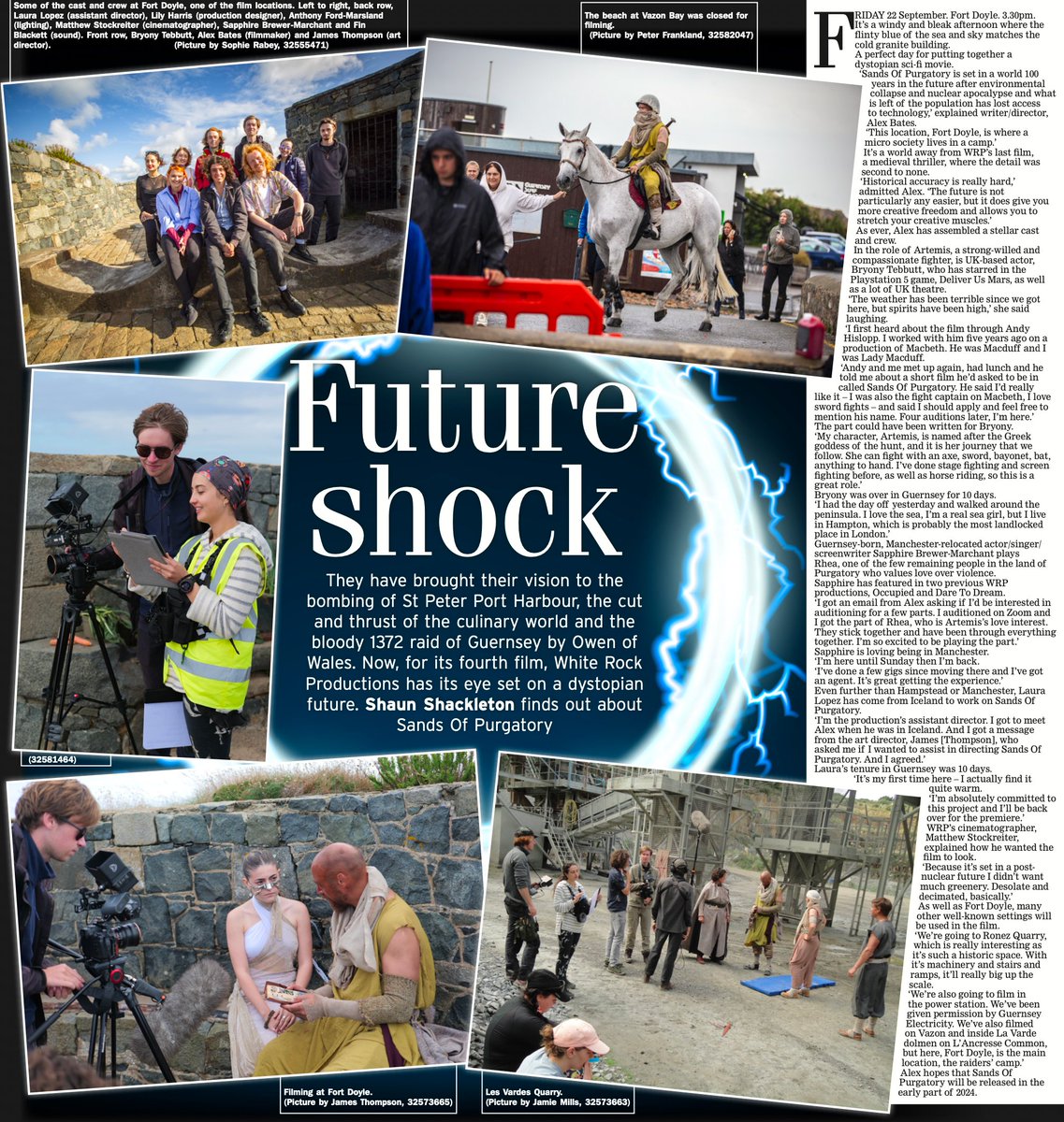 It's fantastic to see Sands of Purgatory featured in the <a href="/GuernseyPress/">Guernsey Press</a> Arts pages 🧡