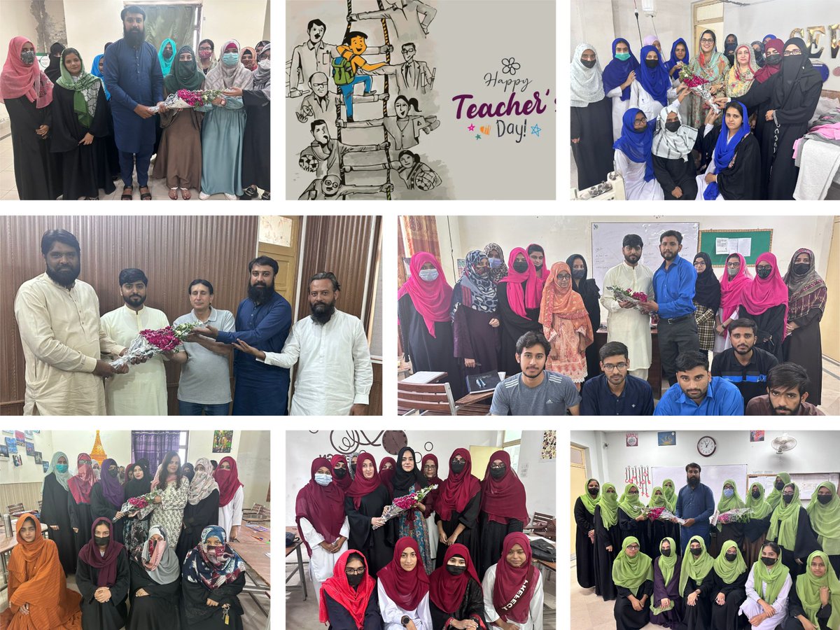 gitt_fsd's tweet photo. "𝐓𝐞𝐚𝐜𝐡𝐞𝐫𝐬 𝐩𝐥𝐚𝐧𝐭 𝐭𝐡𝐞 𝐬𝐞𝐞𝐝𝐬 𝐨𝐟 𝐤𝐧𝐨𝐰𝐥𝐞𝐝𝐠𝐞 𝐭𝐡𝐚𝐭 𝐠𝐫𝐨𝐰 𝐟𝐨𝐫𝐞𝐯𝐞𝐫"
Students of Government Institute of Textile Technology, GITT FSD expressed gratitude through heartfelt messages, cards, and presenting flower bouquet to their teachers. https://t.co/RqQLh2hyWh