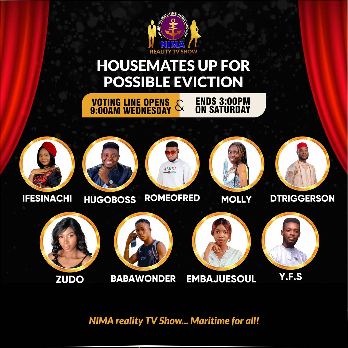 nima_show's tweet photo. 18 Housemates up for Eviction this Week. Voting Line has been opened and voting has started since Wednesday already. https://t.co/cekHMXCeoI