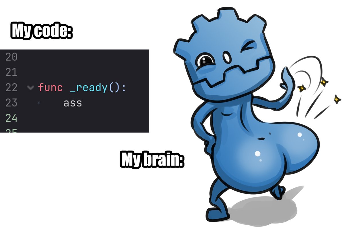 Damn, that typo took my brain by suprise...
#GodotEngine