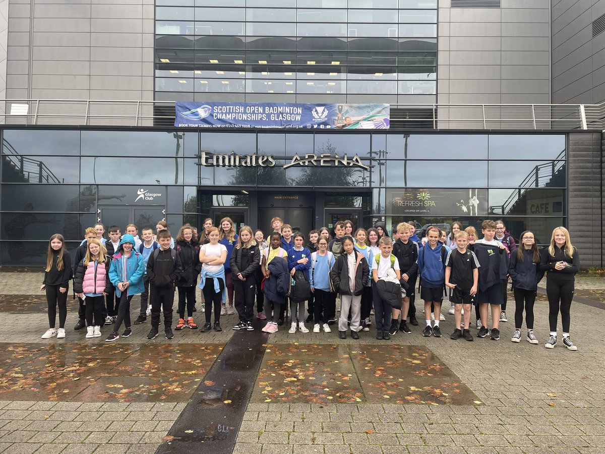 ActiveS_Crghill's tweet photo. A brilliant day at the Badminton Big Hit Festival in Glasgow 🏸 Children enjoyed doing different stations led by @ActiveWL Badminton Leaders and we even managed to watch some of the Scottish Open 🏴󠁧󠁢󠁳󠁣󠁴󠁿

@wlriverside_ps @LethamPrimary 

#craigshillcommunity https://t.co/5F7lMe0qmK