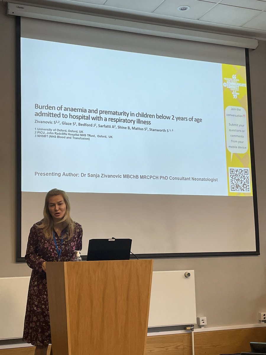 Burden of anaemia and prematurity in children below 2 years of age admitted to hospital with a respiratory illness with Sanja Zivanovic

<a href="/PICSociety/">Paediatric Critical Care Society</a> #PCCS2023