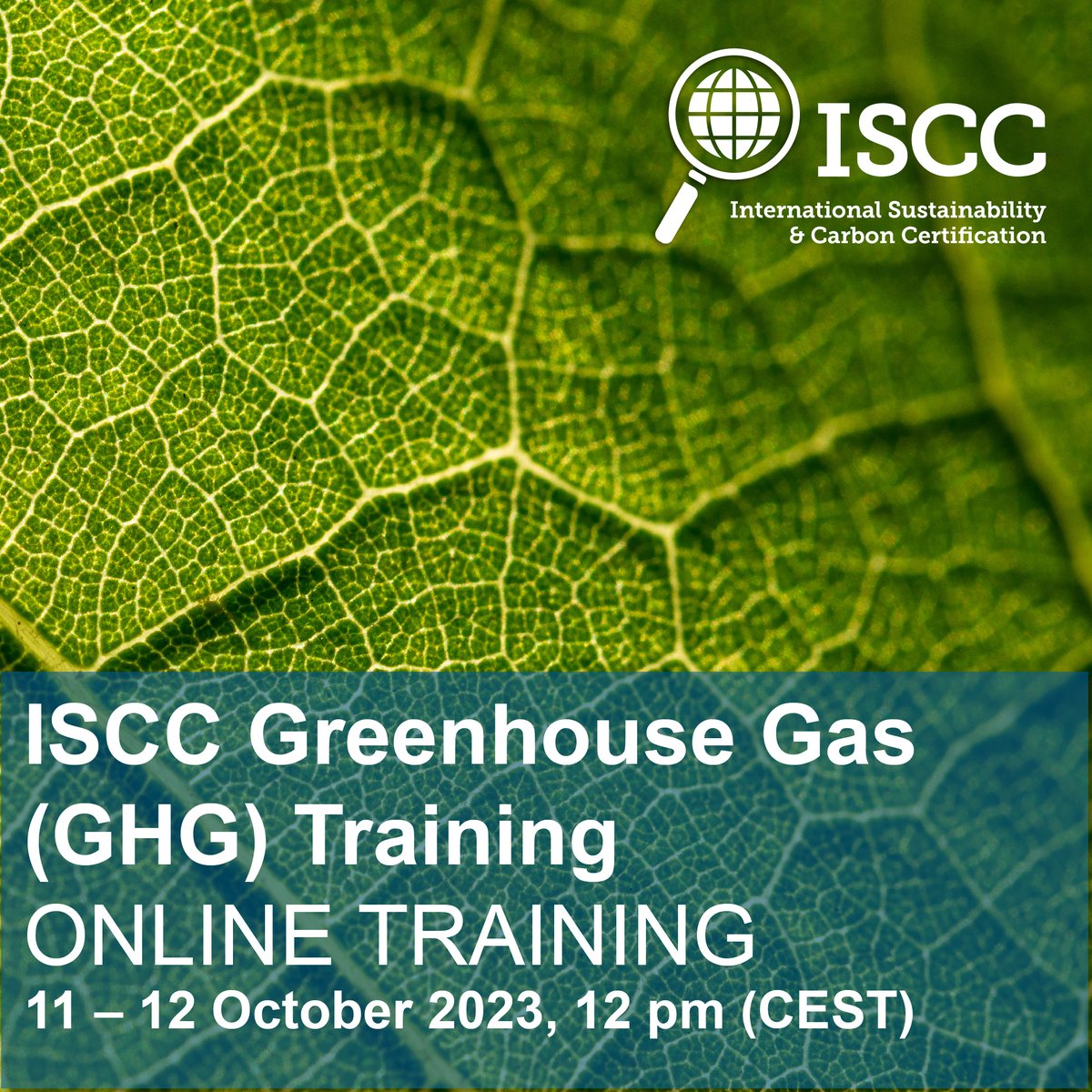 We're excited to invite you to our 2-day #ISCC #Greenhouse #Gas #Training on 11 – 12 October 2023!

Register here: iscc-system.org/academy/iscc-t…

Don't miss this opportunity to elevate your GHG #expertise and contribute to a greener future. 🌎