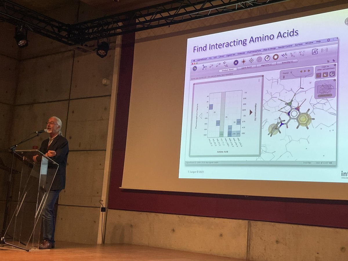 Début des journées de ChemoInformatique 2023 à Caen!! Avec notre président <a href="/MatthieuMontes/">Matthieu Montes</a> First talk by T. Langer
