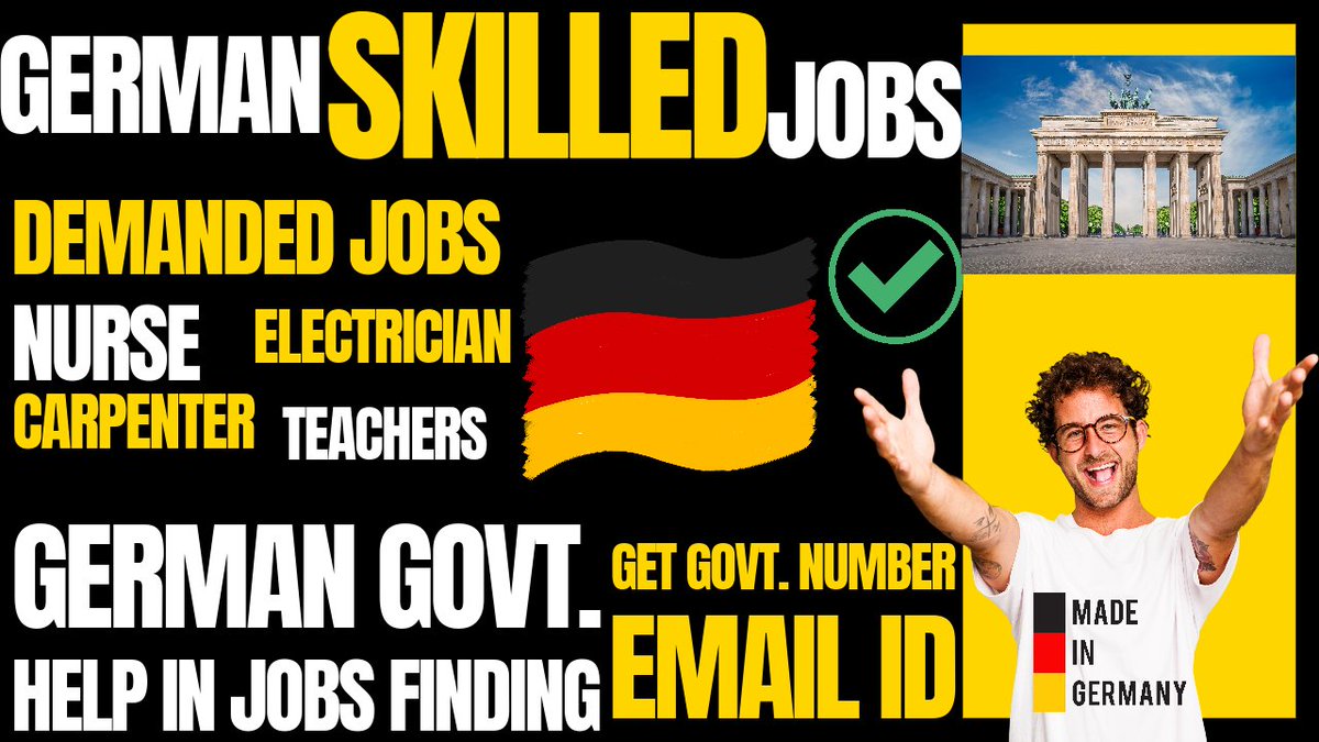 Unlock Opportunities: Skilled Workers Needed in Germany | Skilled Workers Jobs in Germany! #German #Germany #josbingermany #skilledjobs #jobsearch #jobseekers #indiandiaries youtu.be/G9PyiwlEeH4