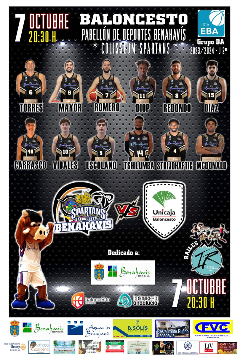 BasketBenahavis's tweet photo. 🚨⛹🏀 PREVIA | EBA (DA) T23/24 | J-2ª | CB BENAHAVIS COSTA DEL SOL VS UNICAJA ANDALUCIA
https://t.co/U5nw5He5xC
@FAB_Andaluza @FAB_Malaga @MenaCastilla @aytodebenahavis @aruizmac @Acedotor @notodoesACB @ActualidadEba @zonadebasquet @RotaryBenahavis https://t.co/8XnWFvs7Gf