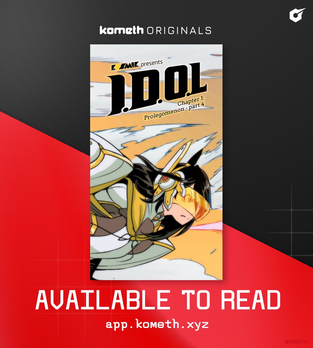 The newest chapter of I.D.O.L. Comic is now available to read on Kometh!

Click the link down below to start reading:
app.kometh.xyz/comic/i-d-o-l-…