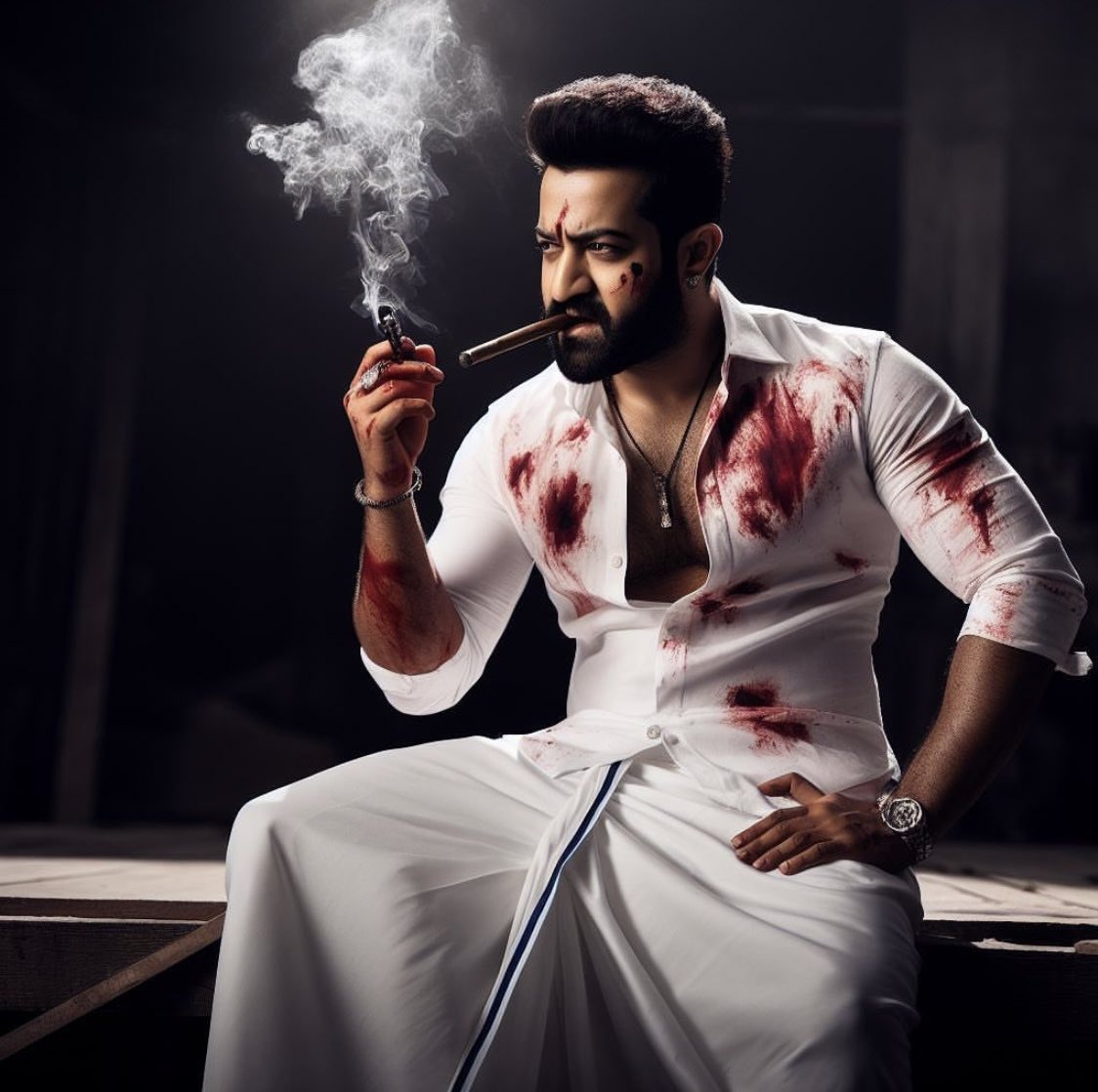 worldNTRfans's tweet photo. AI Genrated @tarak9999 Edits 

#ManOfMassesNTR 👌🏻👌🏻👌🏻 https://t.co/KEWhHvolU1