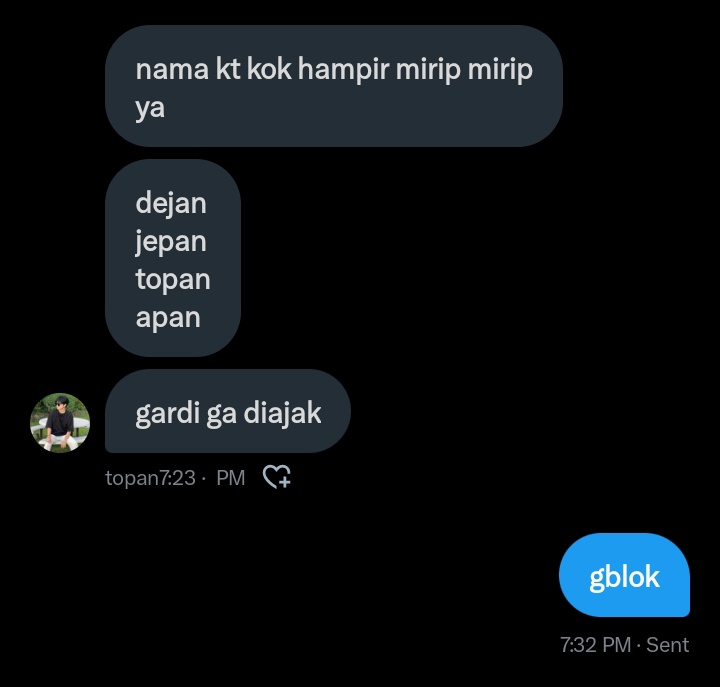 ketikan nol simpati nol attitude nol