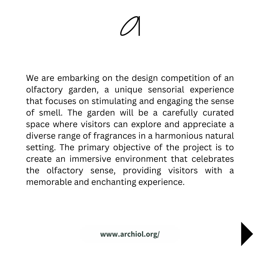 archiolorg's tweet image. OLFACTORY GARDEN 2023

#archiol #gardendesign #landscapearchitecture #sensorydesign #olfactory #architecture #architectureape #archicontest #architecturedesign #archidaily #architecturestudent #architecturecompetition