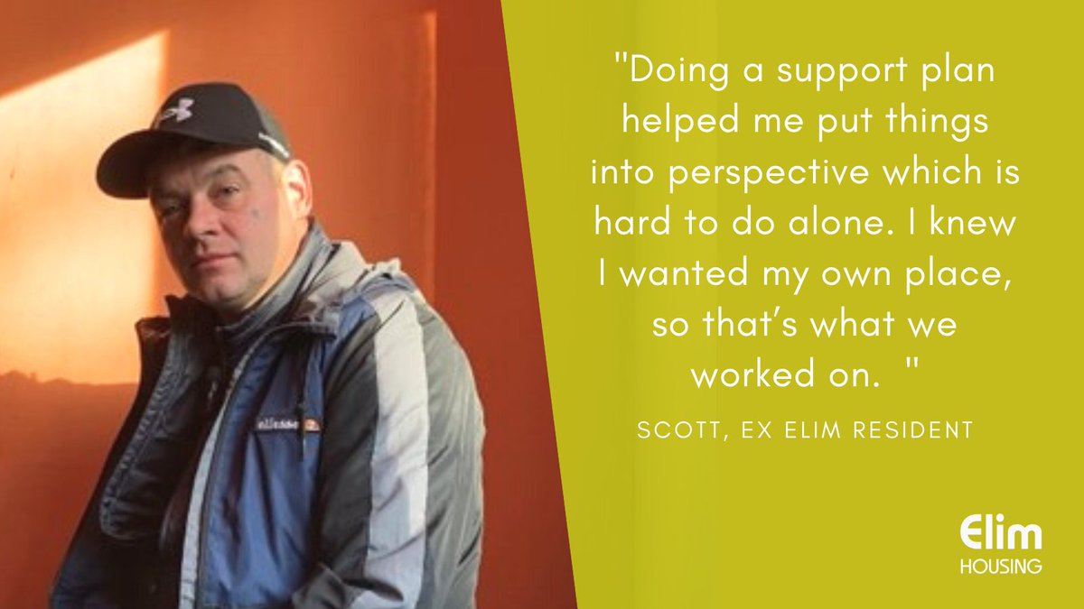 After experiencing homelessness and a family breakdown, Scott sought solace in his community. Thanks to support and guidance, he was able to achieve his goal of living independently. Read more about Scott's journey here: elimhousing.co.uk/about-elim/new…

#supportedhousing #homelessness