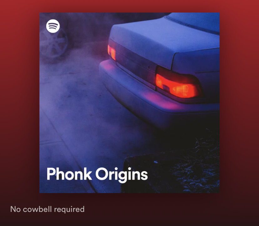 malganimane's tweet photo. Spotify a enfin lancé une playlist éditoriale pour la phonk "traditionnelle" ou OG. 

Est-ce qu'il faut dérouler le tapis rouge, les féliciter, et s'empresser de partager la playlist ? 

J'ai un gros doute. 

La plateforme a joué un rôle important dans la confusion Phonk/Drift👇🏼 https://t.co/xQ6dsqJMCd